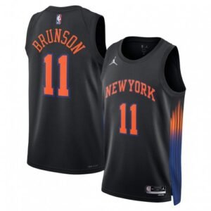 Jalen Brunson New York Knicks Jordan Brand Unisex Black Jersey – Statement Edition