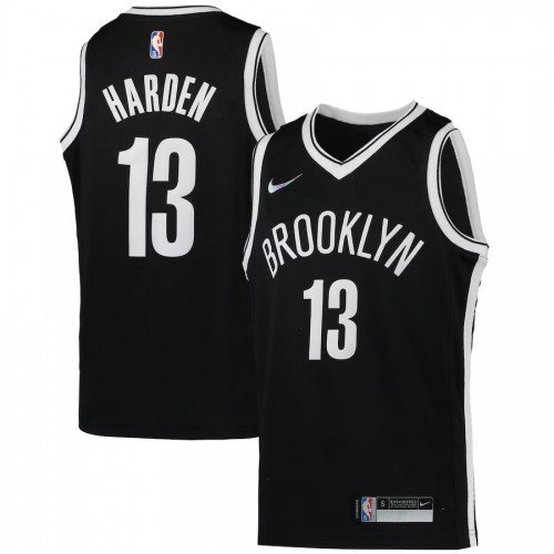 James Harden Brooklyn Nets Nike Youth Diamond Swingman Jersey – Black