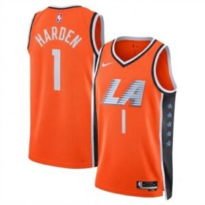 James Harden LA Clippers Nike Unisex 2025/26 Orange Swingman Jersey – Hardwood Classics