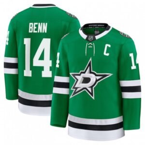 Jamie Benn Dallas Stars Home Premium Player Jersey – Kelly Green