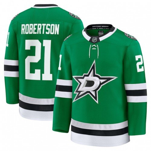 Jason Robertson Dallas Stars Home Premium Player Jersey – Kelly Green