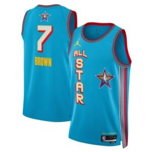 Jaylen Brown Jordan Brand Unisex Light Blue 2025 NBA All-Star Game Swingman Player Jersey