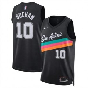 Jeremy Sochan San Antonio Spurs Nike Unisex 2025/26 Black Swingman Jersey – Hardwood Classics