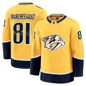 Jonathan Marchessault Nashville Predators Home Premium Jersey – Yellow