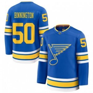 Jordan Binnington St. Louis Blues Home Premium Player Jersey – Blue