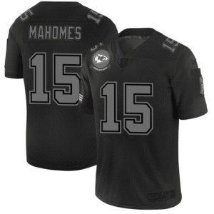 Kansas City Chiefs #15 Patrick Mahomes Nike Black 2019 Salute To Service Limited Stitched NFL Jersey