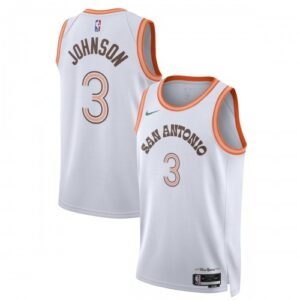Keldon Johnson San Antonio Spurs Nike Unisex Swingman Jersey – White – Hardwood Classics