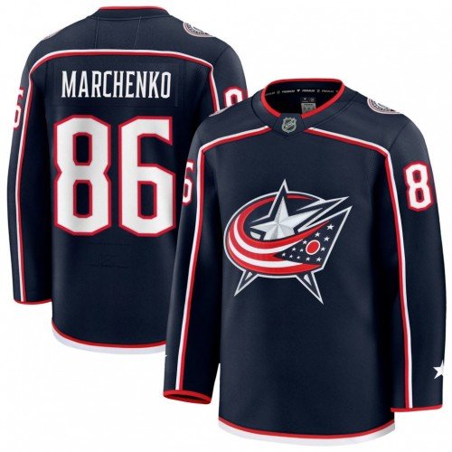 Kirill Marchenko Columbus Blue Jackets Fanatics Home Premium Jersey – Navy