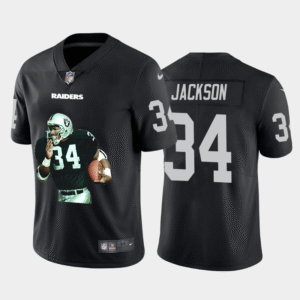 Las Vegas Raiders #34 Bo Jackson Nike Player Signature Moves Vapor Limited NFL Jersey Black