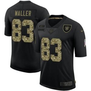Las Vegas Raiders #83 Darren Waller Nike 2020 Salute To Service Camo Limited NFL Jersey Black