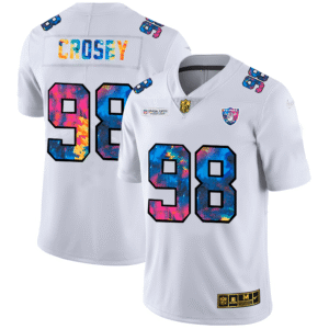 Las Vegas Raiders #98 Maxx Crosby White Nike Multi-Color 2020 NFL Crucial Catch Limited NFL Jersey