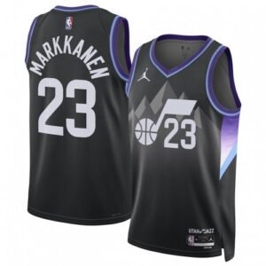 Lauri Markkanen Utah Jazz Jordan Brand Unisex Black Swingman Jersey – Statement Edition