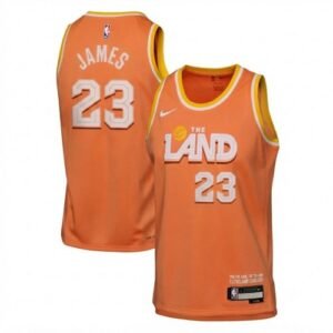 LeBron James Cleveland Cavaliers Nike 2025/26 Orange Swingman Jersey – Hardwood Classics