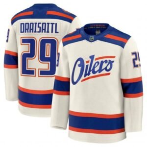 Leon Draisaitl Edmonton Oilers Alternate Cream Premium Player Jersey