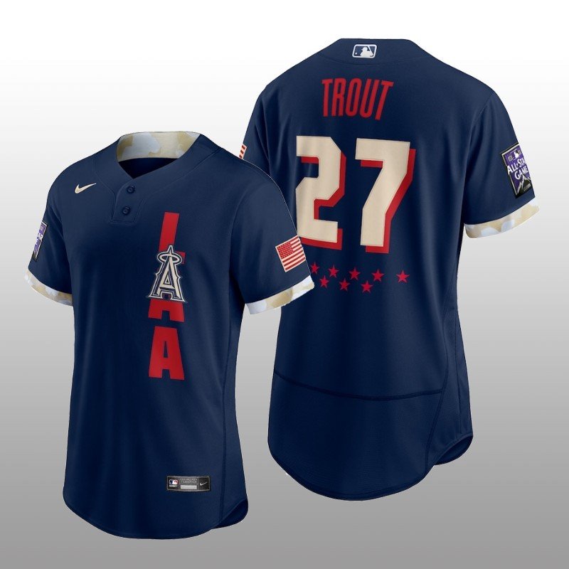 Los Angeles Angels Mike Trout MLB All-Star Game Authentic Navy Jersey