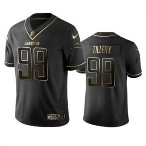 Los Angeles Chargers #99 Jerry Tillery Stitched NFL Vapor Untouchable Limited Black Golden Jersey