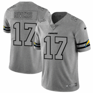 Los Angeles Los Angeles Chargers #17 Philip Rivers Nike Gray Gridiron II Vapor Untouchable Limited NFL Jersey