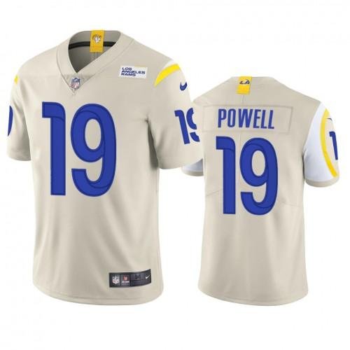 Los Angeles Rams #19 Brandon Powell Nike Vapor Limited NFL Jersey – Bone