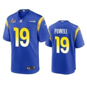 Los Angeles Rams #19 Brandon Powell Super Bowl LVI Patch Nike Game NFL Jersey – Royal