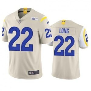Los Angeles Rams #22 David Long Nike Vapor Limited NFL Jersey – Bone