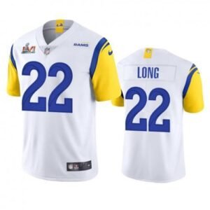 Los Angeles Rams #22 David Long Super Bowl LVI Patch Nike Alternate Vapor Limited NFL Jersey – White