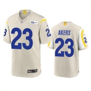 Los Angeles Rams #23 Cam Akers Nike Game NFL Jersey – Bone