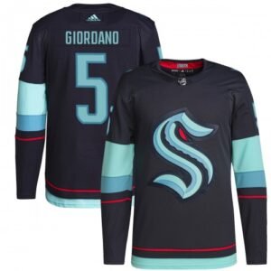 Mark Giordano Seattle Kraken adidas Home Authentic Primegreen Player Jersey – Navy