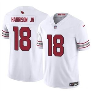 Arizona Cardinals #18 Marvin Harrison Jr White F.U.S.E. Vapor Jersey