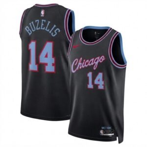 Matas Buzelis Chicago Bulls Nike Unisex 2025/26 Hardwood Classics Black Swingman Jersey