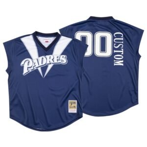 Men San Diego Padres Navy 1999 Turn Ahead The Clock Custom Jersey