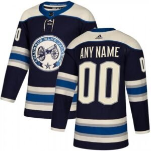 Men’s Columbus Blue Jackets adidas Navy Authentic Alternate Custom Jersey