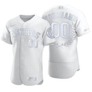 Men’s Houston Astros Custom White Award Collection Jersey