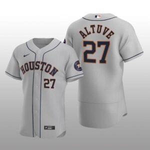 Men’s Houston Astros Jose Altuve Gray Alternate 2020 Authentic Player Jersey