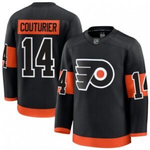 Men’s Philadelphia Flyers Sean Couturier Black Alternate Premium Jersey