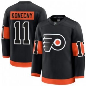 Men’s Philadelphia Flyers Travis Konecny Black Alternate Premium Jersey