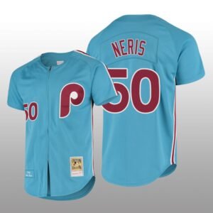 Men’s Philadelphia Phillies Hector Neris Light Blue Cooperstown Collection Authentic Jersey