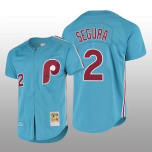 Men’s Philadelphia Phillies Jean Segura Light Blue Cooperstown Collection Authentic Jersey