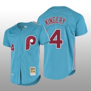 Men’s Philadelphia Phillies Scott Kingery Light Blue Cooperstown Collection Authentic Jersey