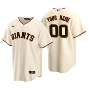 Men’s San Francisco Giants Cream Replica 2020 Home Custom Jersey