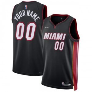 Miami Heat Nike Diamond Swingman Custom Jersey – Black