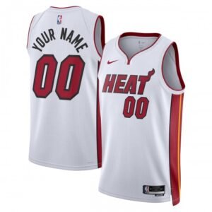 Miami Heat Nike Unisex Swingman Custom Jersey White – Association Edition