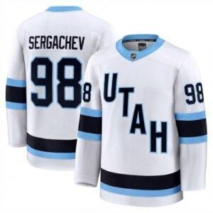 Mikhail Sergachev Men’s Utah Mammoth White Away Premium Player Jersey
