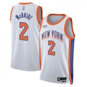 Miles McBride New York Knicks Nike Unisex Swingman Player Jersey – Hardwood Classics – White