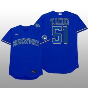 Milwaukee Brewers Freddy Peralta MLB Players Weekend Nickname Blue Jersey