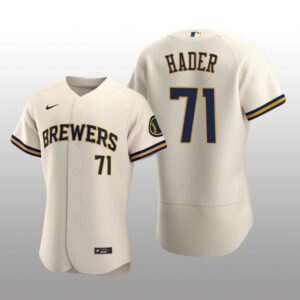 Milwaukee Brewers Josh Hader Authentic Home Team Cream Jersey