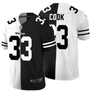 Minnesota Vikings #33 Dalvin Cook Black V White Peace Split Nike Vapor Untouchable Limited NFL Jersey
