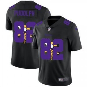 Minnesota Vikings #82 Kyle Rudolph Nike Team Logo Dual Overlap Limited NFL Jersey Black