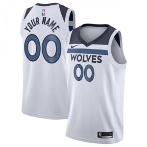 Minnesota Timberwolves Nike Swingman Custom Jersey – Association Edition – White