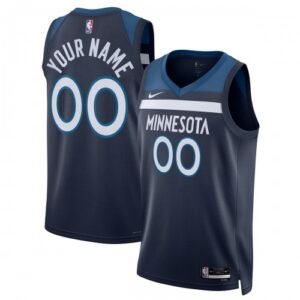Minnesota Timberwolves Nike Unisex Swingman Custom Jersey Navy