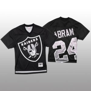 NFL Las Vegas Raiders #24 Johnathan Abram Black Mitchell & Nell Big Face Fashion Limited NFL Jersey
